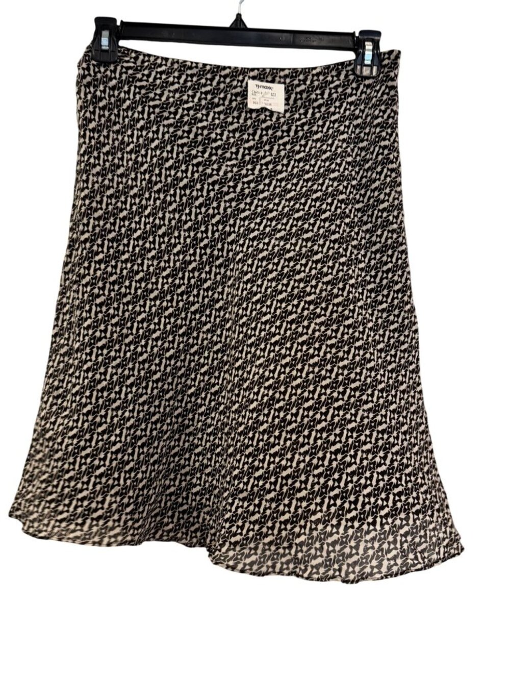 Ann Taylor skirt Womens size 6 Black & White Abstract Print Side Zip
